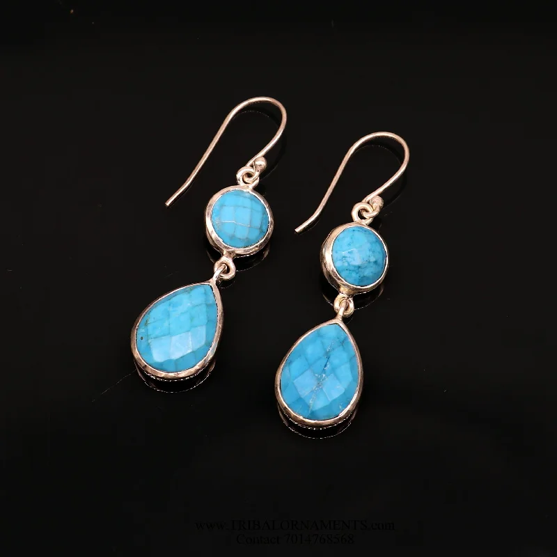 Dainty And Elegant Jewelry Now At Reduced Prices Simulated sapphire 925 silver daily use simulated sapphire hoops earrings s02