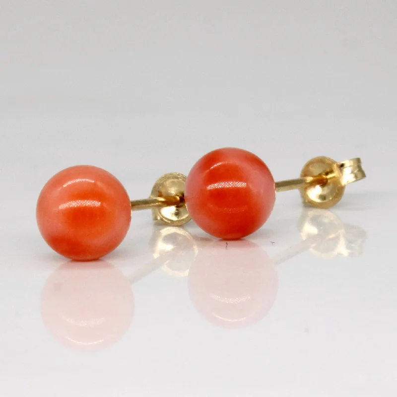 Grab Your Favorite Jewelry At The Lowest Prices Coral Bead Earrings | 2.40ctw |