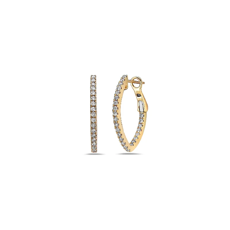 Luxury Jewelry At Budget-Friendly Prices – Grab Yours Now Diamond V Hoop Earring