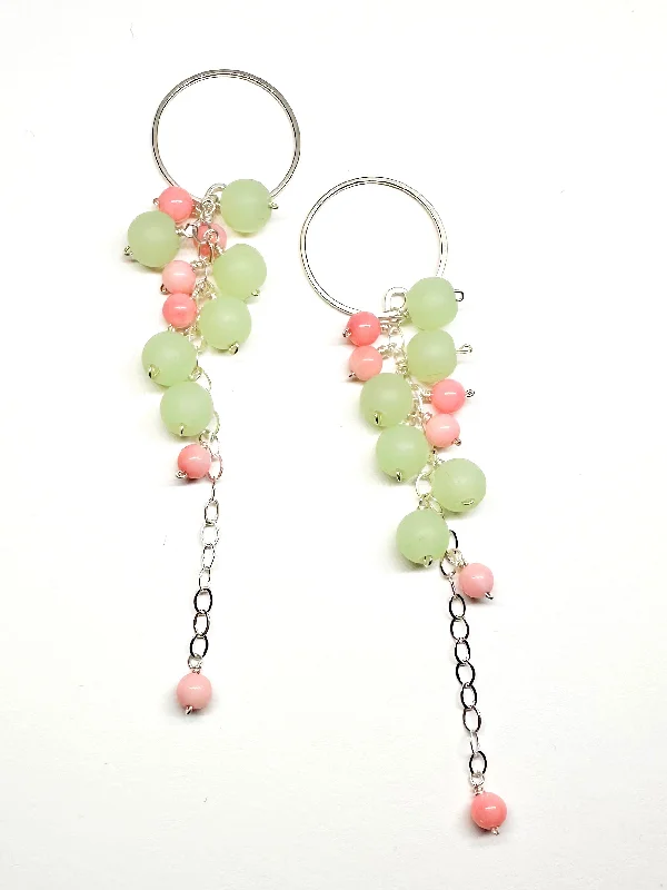 Shop Stylish Jewelry Now And Save Big earrings. sea glass vine nouveau