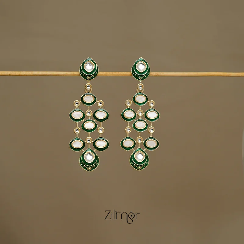 Last Chance To Grab Your Favorite Jewelry At A Discount FS1011240 - Meenakari Kundan Long Earrings