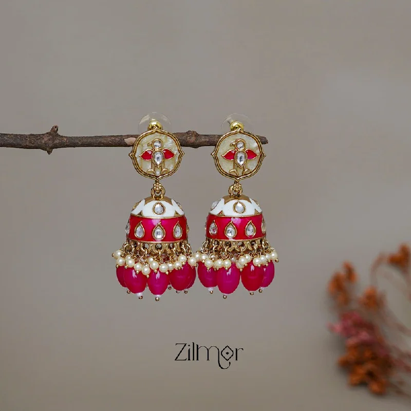 Elegant Designs, Unbeatable Discounts – Shop Jewelry Now FS1011246 - Meenakari Kundan Jumkha Earrings