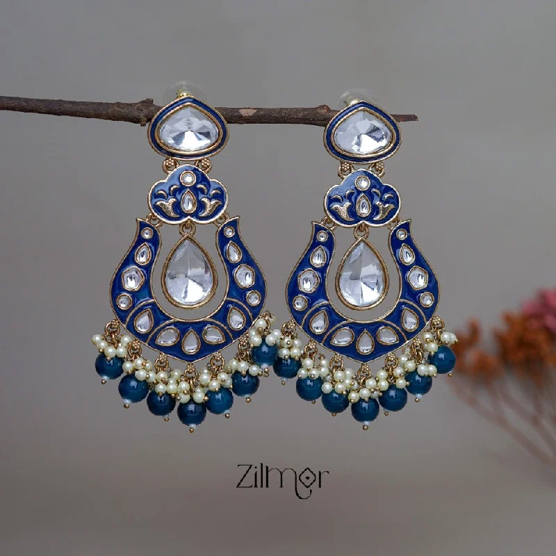 Make Every Moment Shine – Jewelry Discounts Available FS1011254 -  Kundan Chandbali Studded Drop Earrings