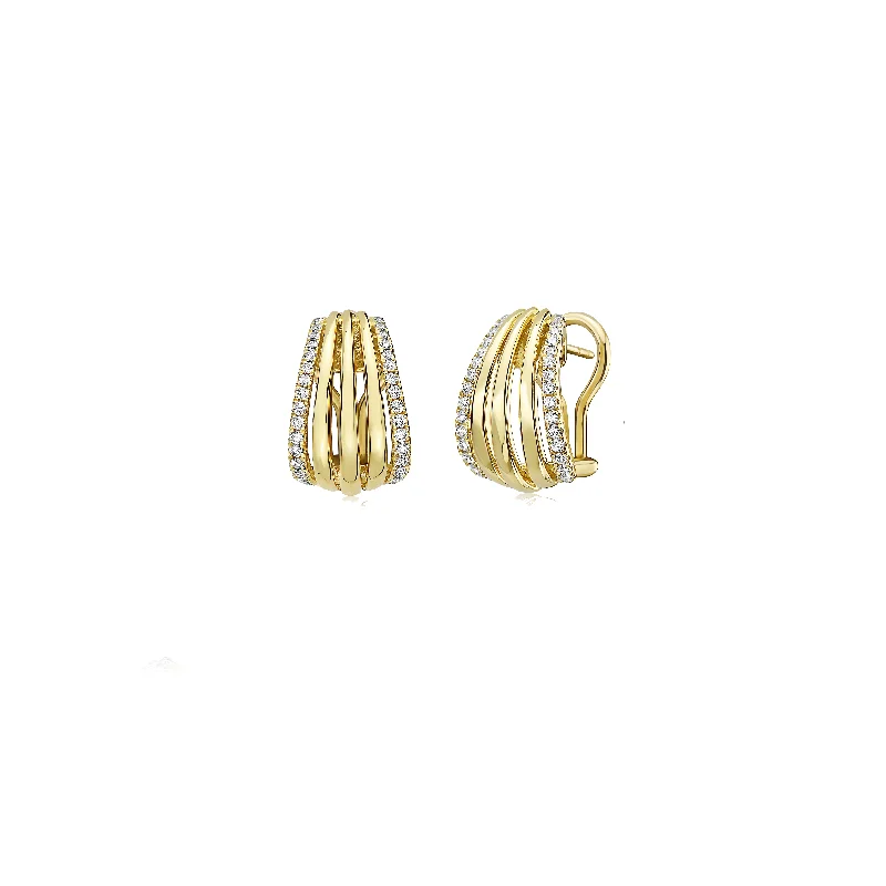Best Jewelry Sale Prices – Limited-Time Offer Gold and Diamond Birdcage Earring