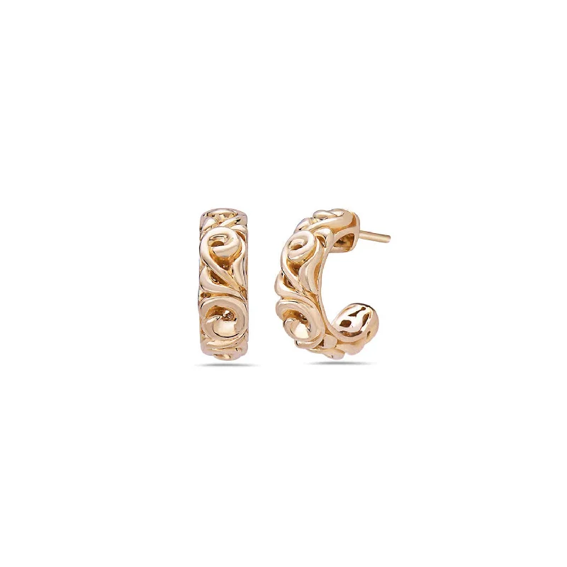 Huge Savings On Premium Jewelry Styles Gold Ivy Half Hoop Earring