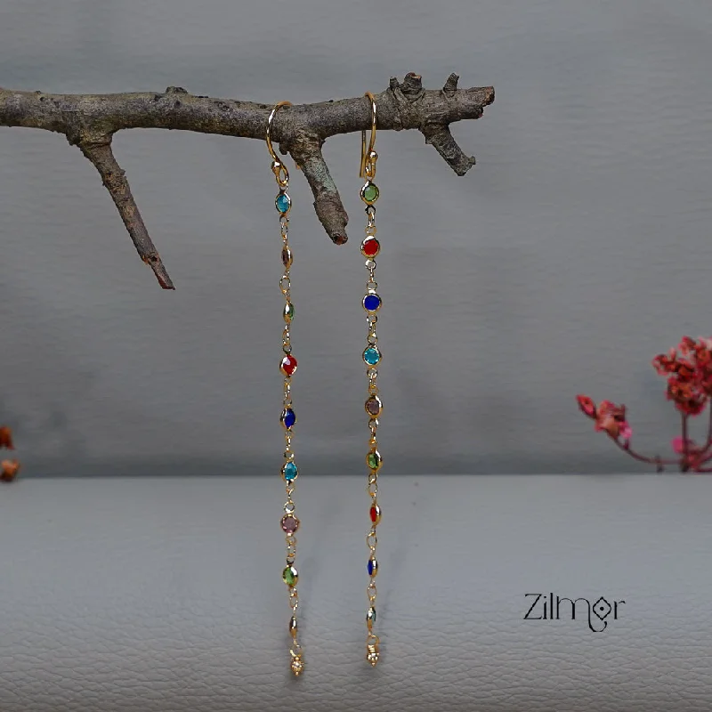 Breathtaking Jewelry, Breathtaking Prices KT1011153 -Gold Semi Precious Stone Long Earrings