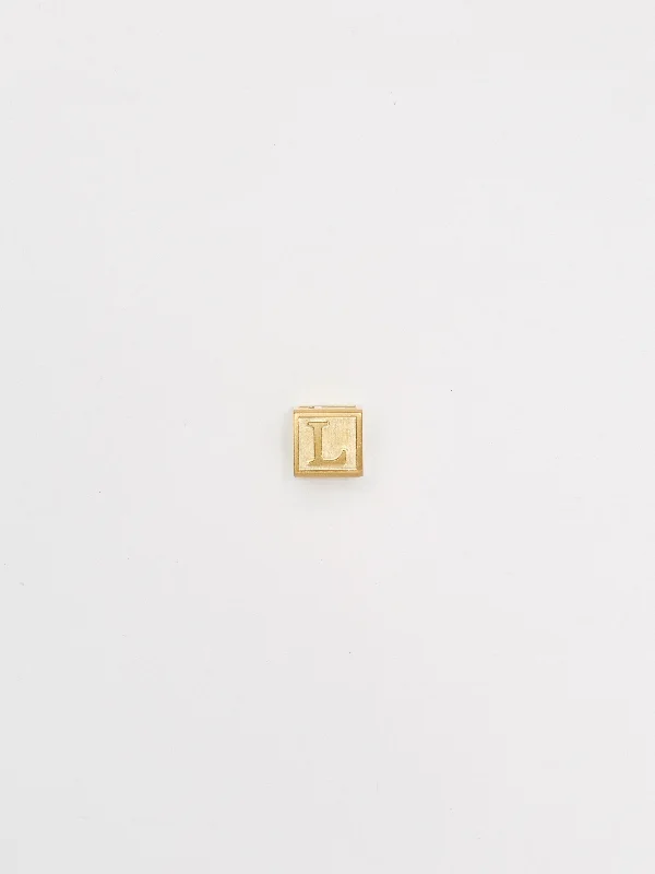 Trendy And Classic Jewelry Now At Reduced Prices "L" Letter Block