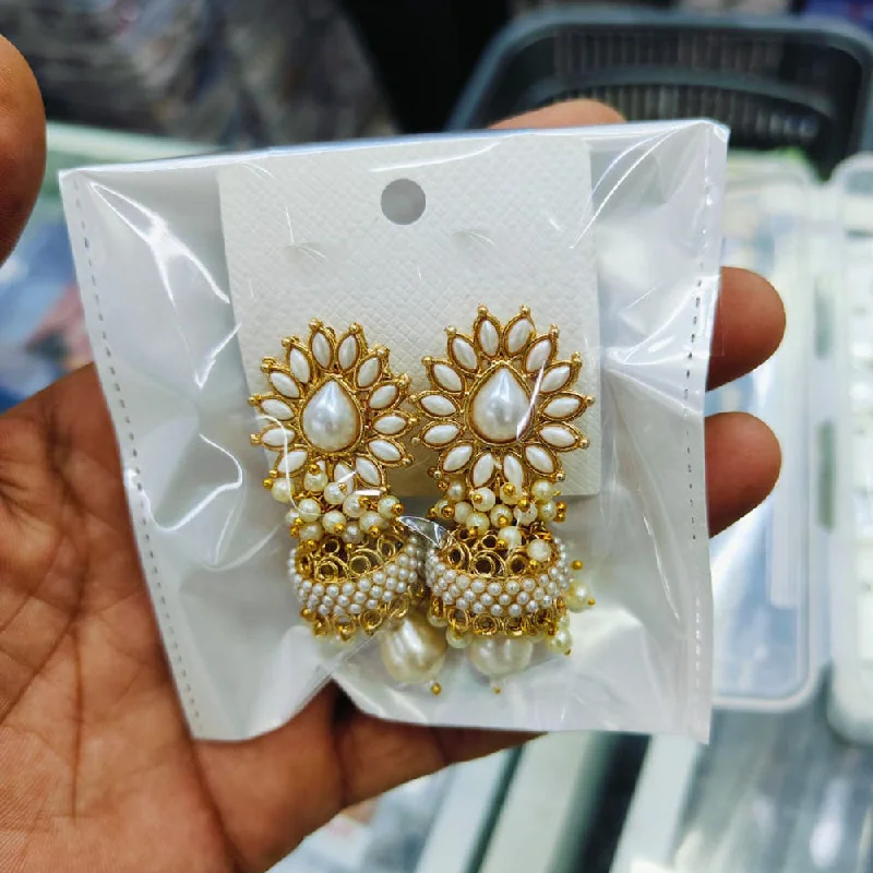 Luxury Meets Affordability – Jewelry Sale Now Live Manisha Jewellery Gold  Plated Crystal Stone And Pearls Jhumki Earrings