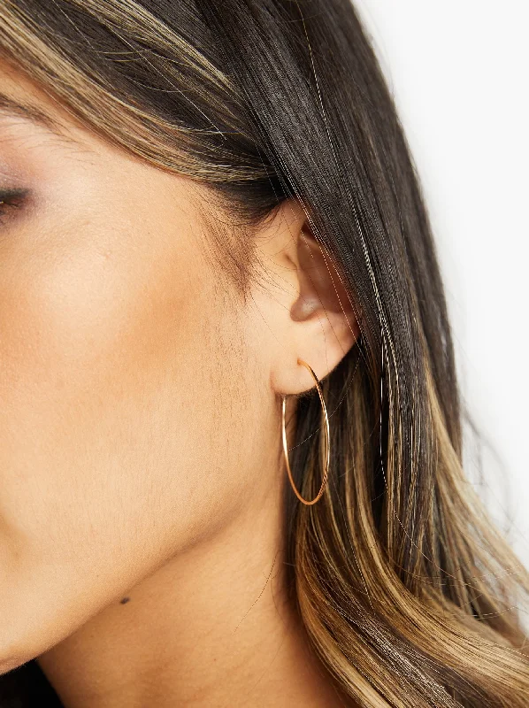 Handcrafted Beauty At Affordable Prices Medium Thin Hoops