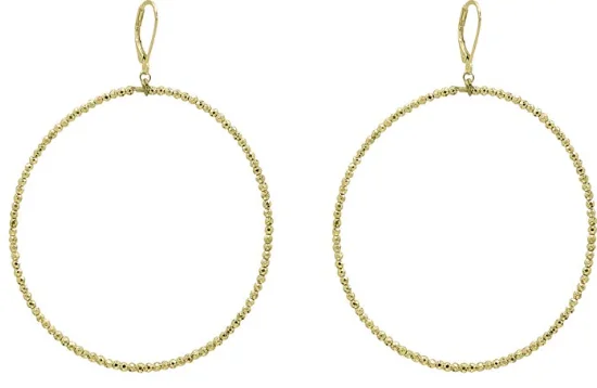 Trending Jewelry Now At Unbeatable Prices Modern Hoop LG Hand Beaded Earrings