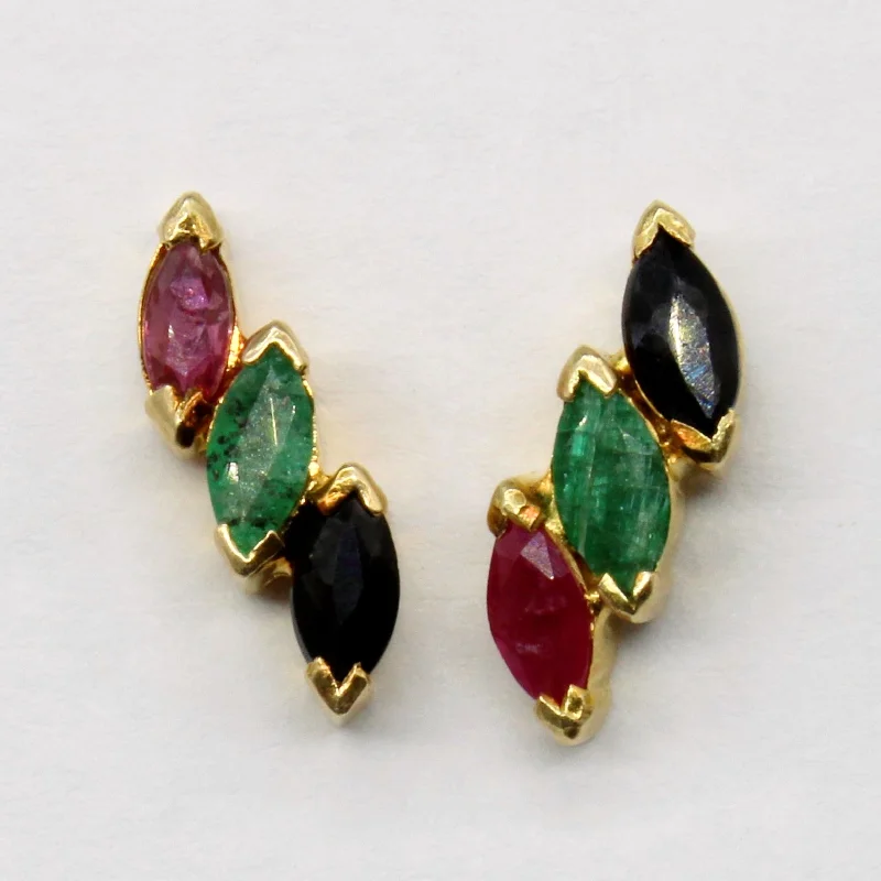 Exclusive Online Jewelry Sale – Don't Wait Multi Gemstone Earrings | 0.76ctw |