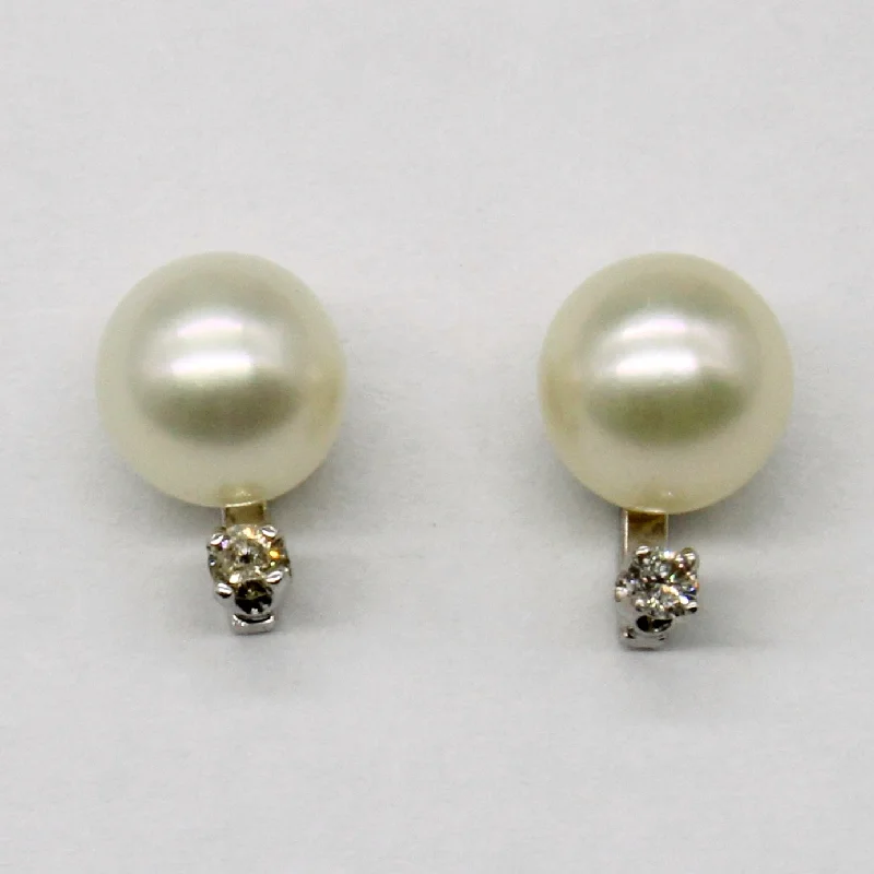 Best Jewelry Sale – Shop Exclusive Designs Now Pearl & Diamond Earrings | 0.02ctw |