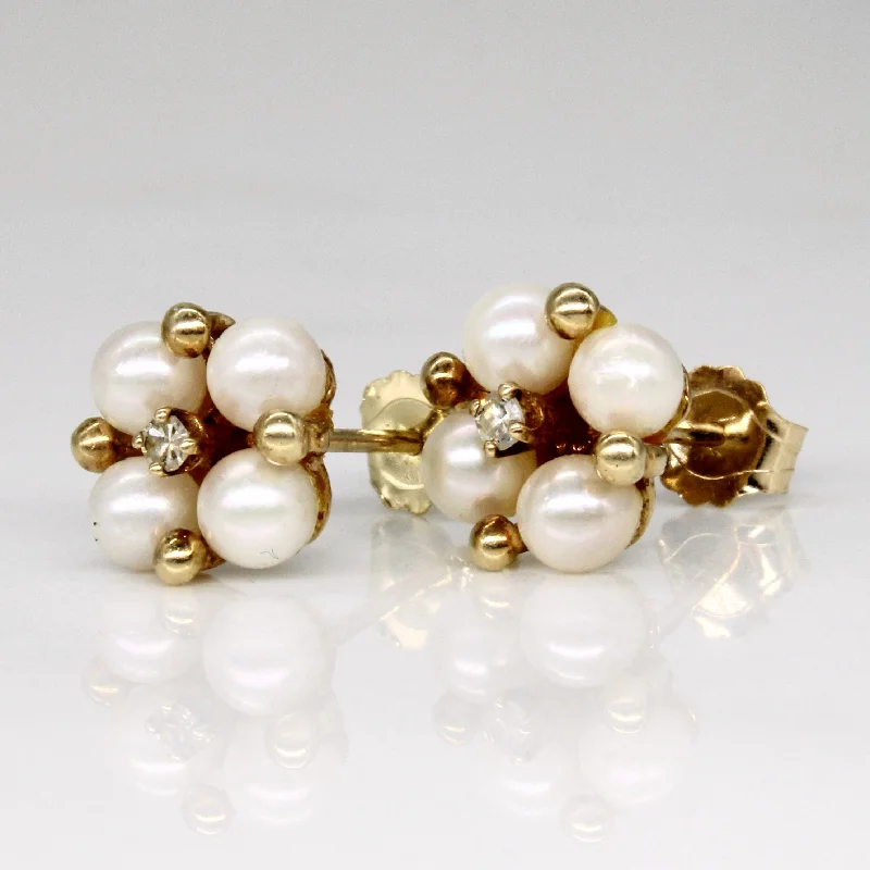 Affordable Glamour – Premium Jewelry At Special Prices Pearl & Diamond Earrings | 0.03ctw |