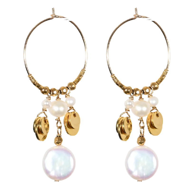 Chic And Stylish Jewelry At Exclusive Prices Perla Hoop Earrings