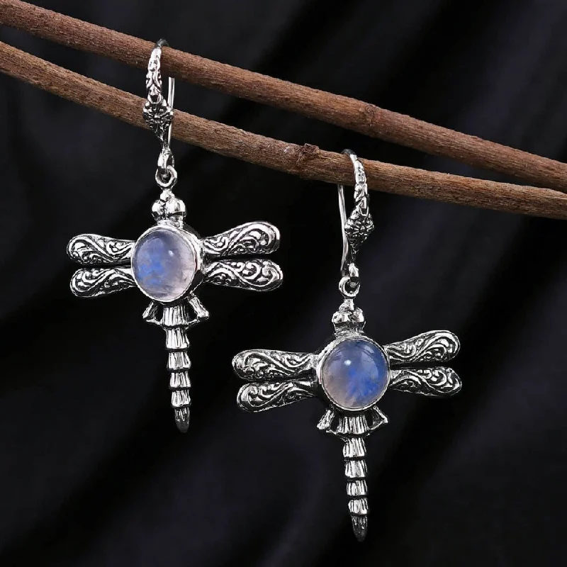 Jewelry Deals That Sparkle – Shop Today Rainbow Moonstone Dragonfly Earrings