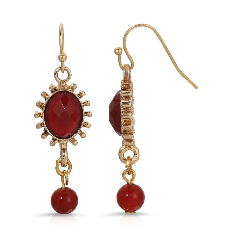 Upgrade Your Collection With Our Limited-Time Jewelry Sale Regency Sol Oval Stone Crystal Dangle Bead Earrings