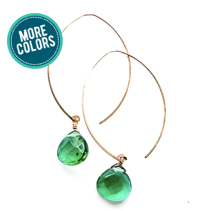 Personalized Engraved Jewelry For Meaningful Gifts earrings . faceted briolette core