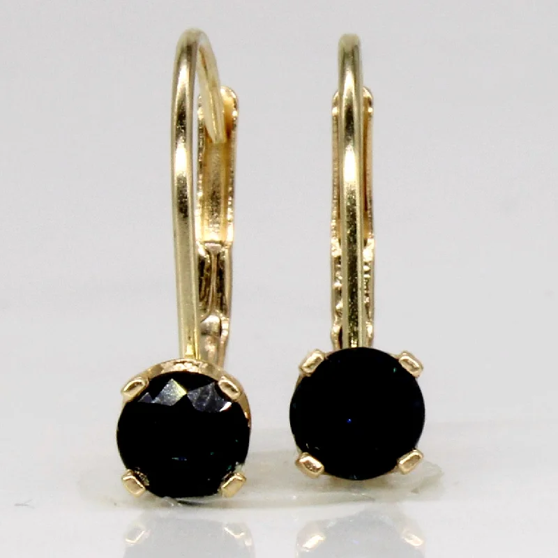 Modern Statement Jewelry For Bold Styling Sapphire Leverback Earrings | 0.40ctw |