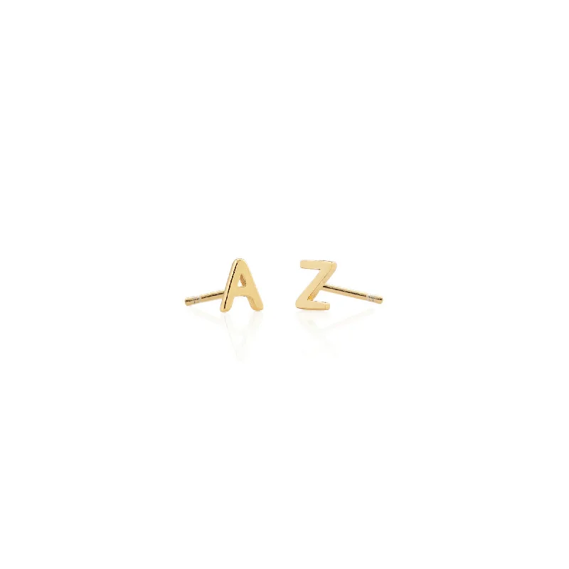 Accessorize For Less – Luxury Jewelry At Affordable Prices Single Initial Letter Stud Earring