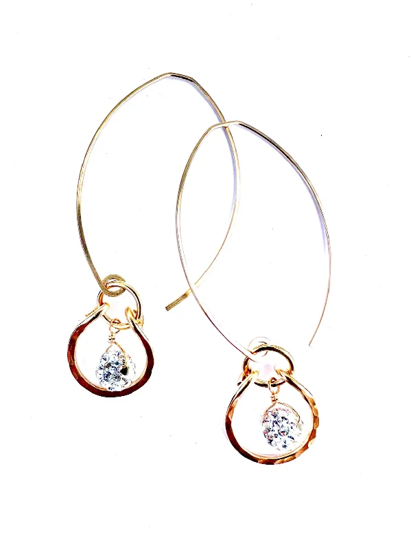Get The Best Deals On Timeless Jewelry Pieces earrings. small hammered circle drops