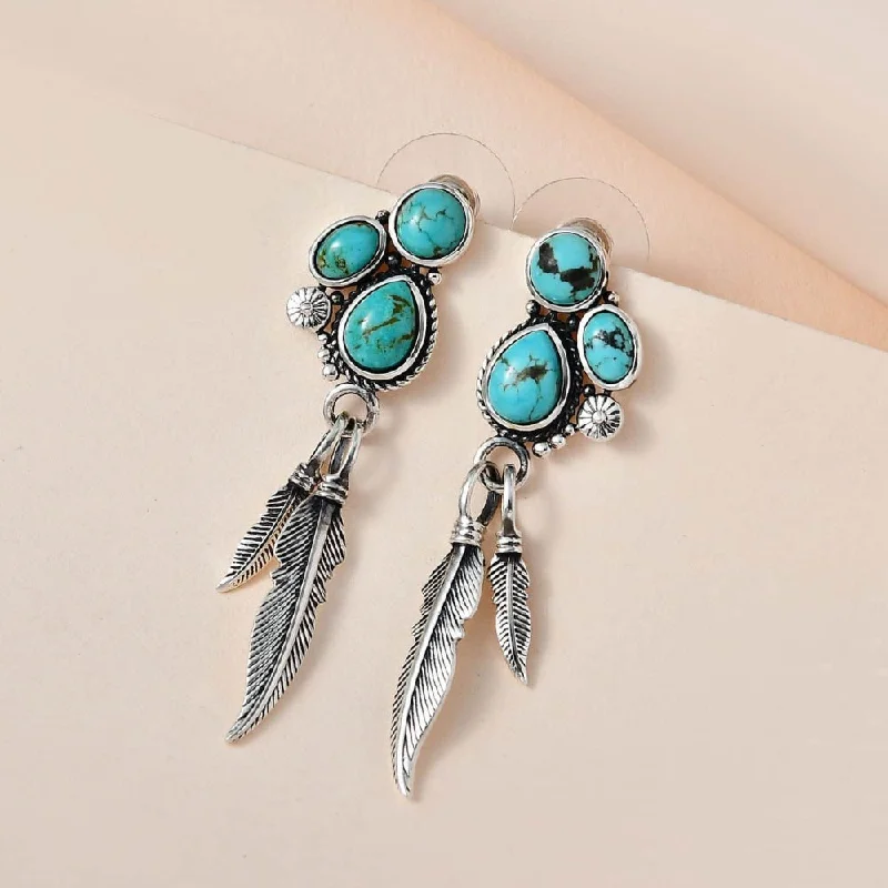 Luxury Jewelry Clearance – Shop Premium Styles Now Sterling Silver Turquoise Dangle Earrings