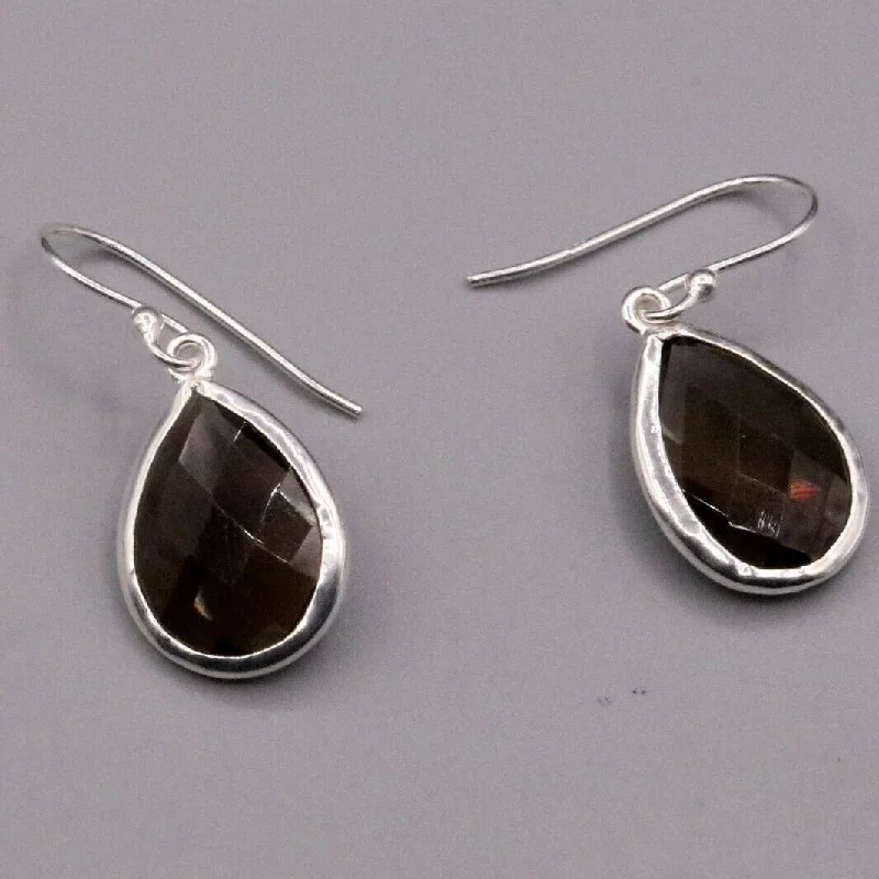 Shop Dazzling Rings, Earrings, And More At Special Discounts Super smoky quartz stone stud 925 silver hoops drop dangle earring jewelry s139