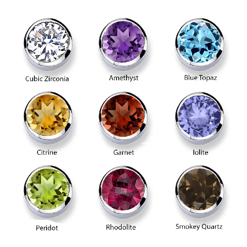 High-Quality Gemstone Jewelry For Special Occasions T2.5 -Tube Studs