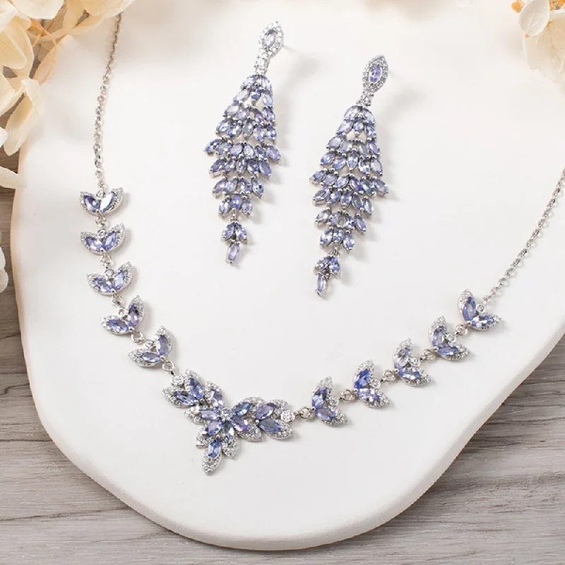 High-End Jewelry, Now More Affordable Than Ever Tanzanite Stone Jewelry Set
