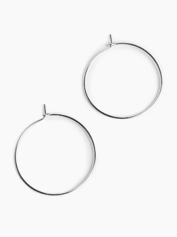 Grab Exquisite Jewelry At The Lowest Prices Minka Thin Hoop Earring 2"