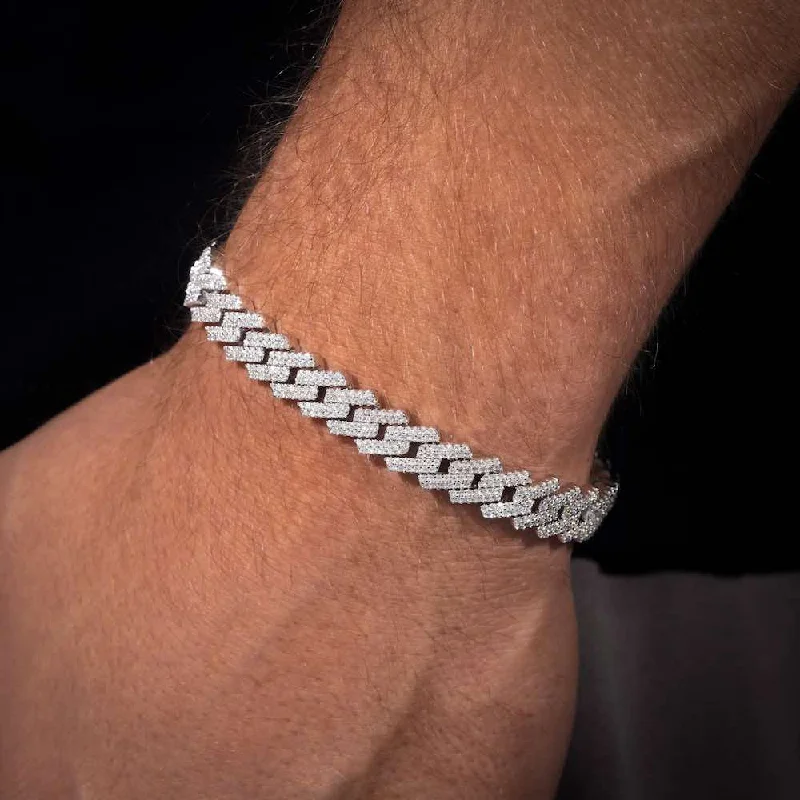 Unique Jewelry Designs Now At Discounted Rates 10MM Moissanite Cuban Link Bracelet 14K Gold