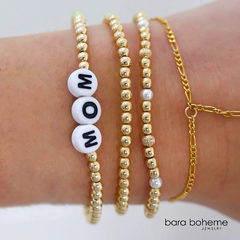 Special Sale On Handcrafted Jewelry – Shop Today 14k Gold filled Personalized Beaded Name Bracelet