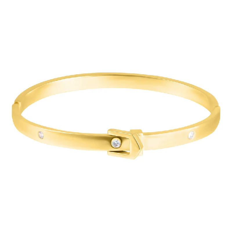 The Perfect Jewelry Piece At The Perfect Discount 14k Gold Plated Belt Bangle Bracelet