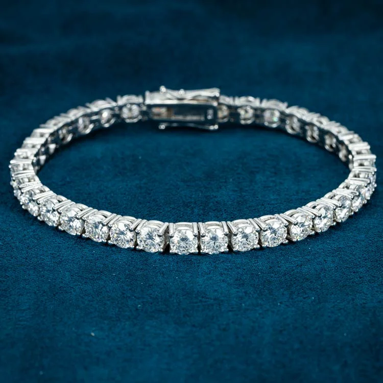 Affordable Luxury Jewelry For Every Occasion 5MM Moissanite Tennis Bracelet 14K Gold