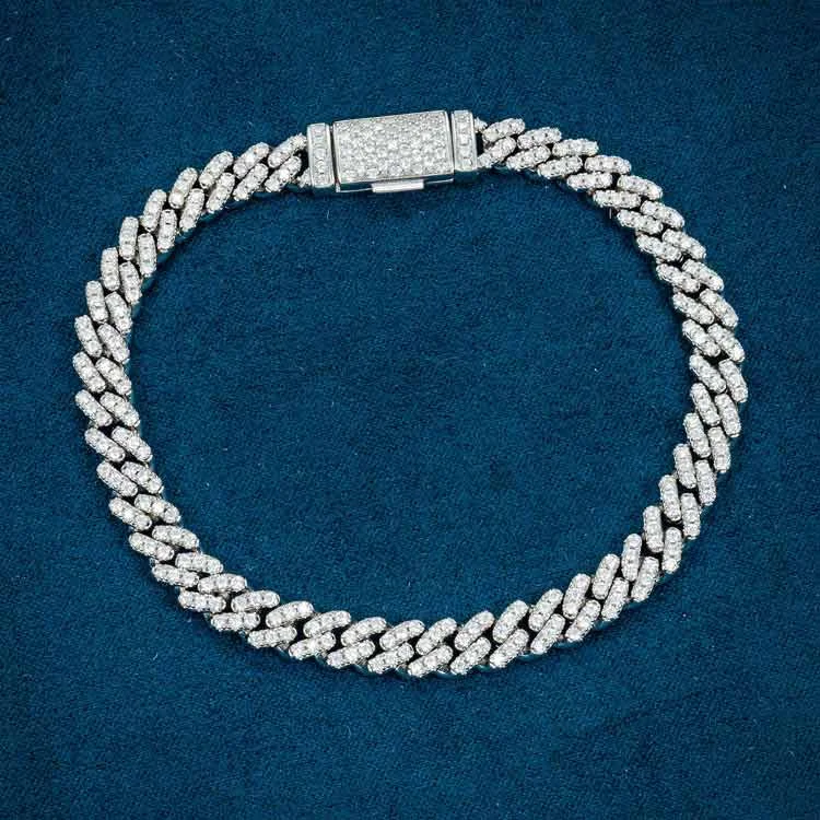 Shop Fine Jewelry With Amazing Deals 6MM Moissanite Miami Cuban Link Bracelet 14K Gold