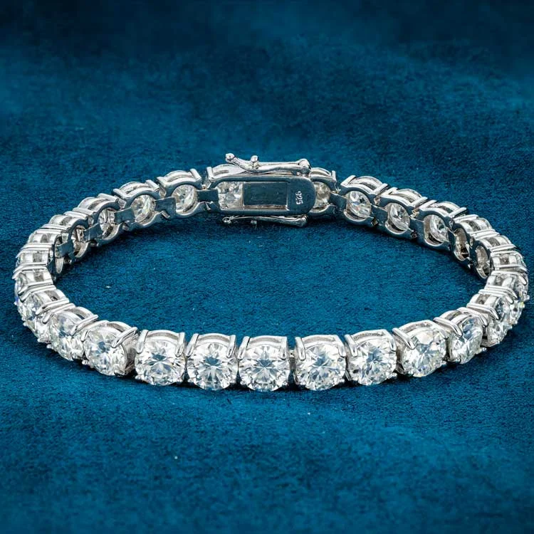 Luxury Jewelry At Unbeatable Discounts 6MM Moissanite Tennis Bracelet 14K Gold