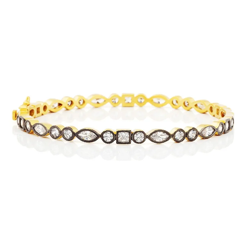 Get The Jewelry You Love At A Price You Love Signature Mixed Shape Bangle