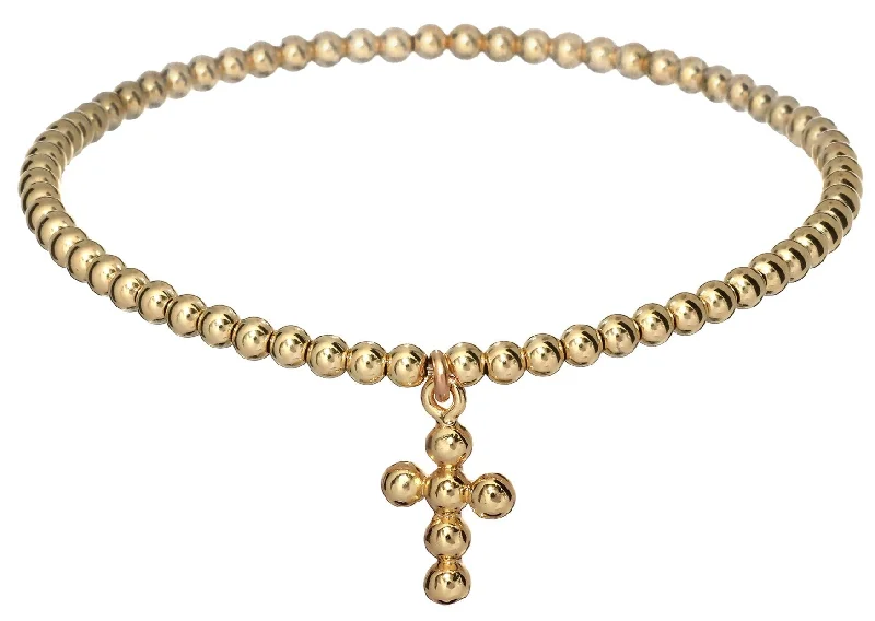 Huge Savings On Timeless Jewelry Collections "BALL BEAD CROSS" Bracelet