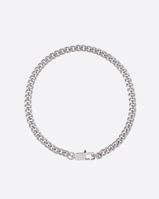 The Biggest Jewelry Sale Of The Year Is Here CLEAN CUBANA BRACELET. - 4MM WHITE GOLD