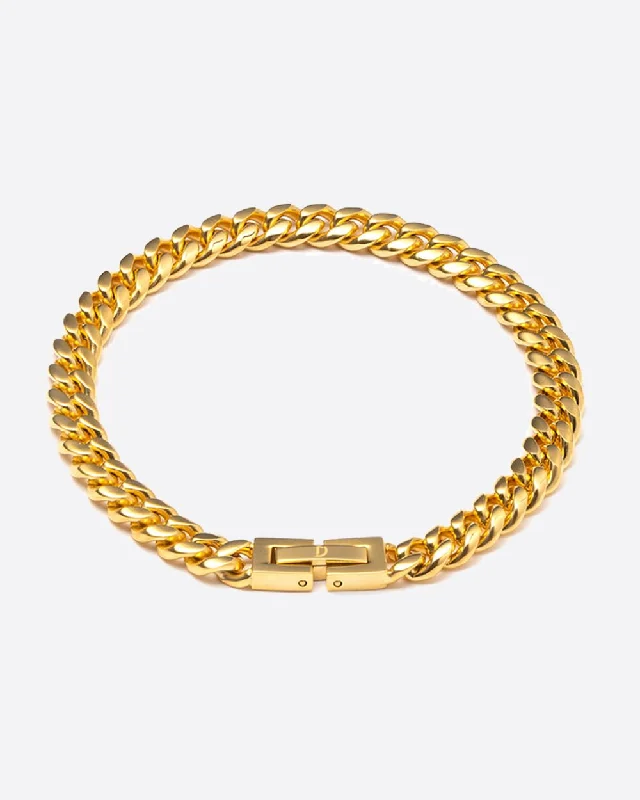 Grab Exquisite Jewelry At The Lowest Prices CLEAN CUBANA BRACELET. - 6MM 18K GOLD