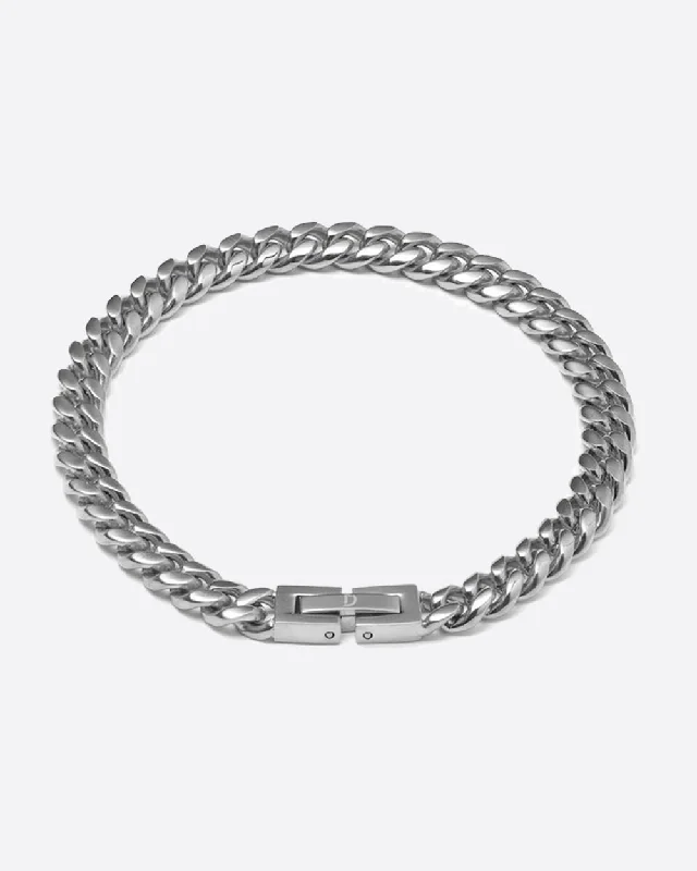 Make Your Outfit Shine With Discounted Jewelry CLEAN CUBANA BRACELET. - 6MM WHITE GOLD