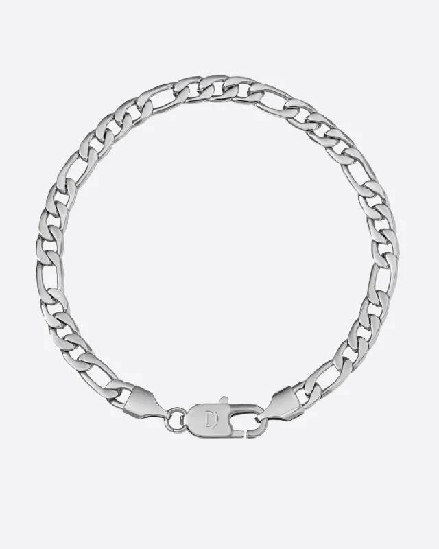 Exclusive Jewelry Sale – Grab Timeless Pieces Now CLEAN FIGARO BRACELET. - 5MM WHITE GOLD