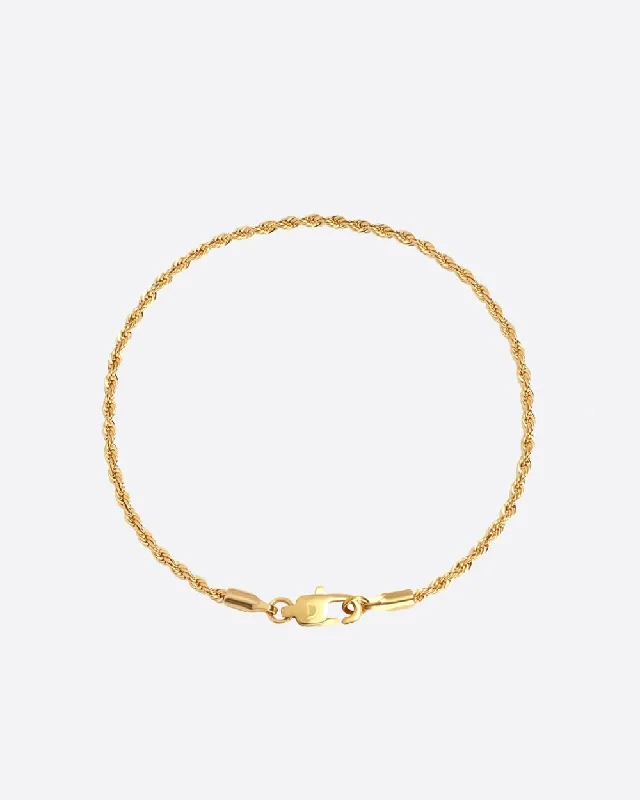 Limited-Time Jewelry Discounts – Shine Without The Splurge CLEAN ROPE BRACELET. - 2MM 18K GOLD