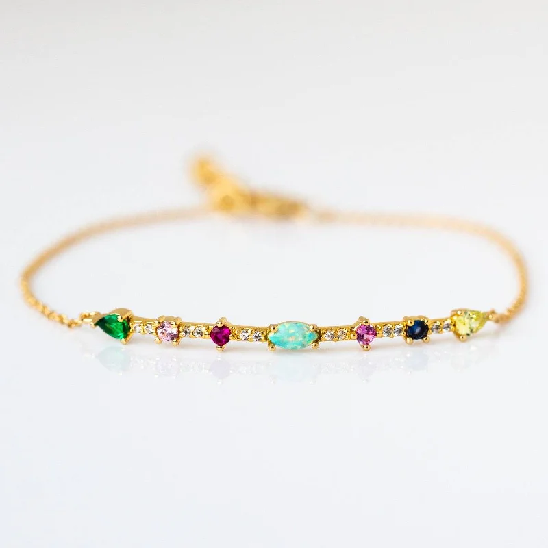 Flash Jewelry Sale – Get Stunning Pieces At Low Prices Colorful Mixed Stone Bracelet