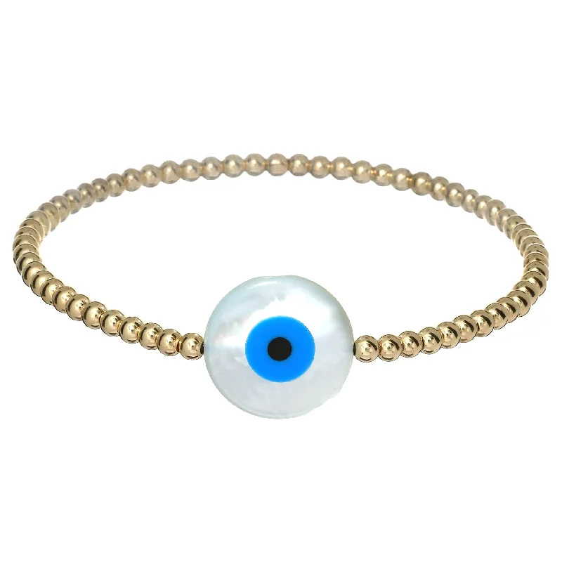 Stunning Statement Jewelry, Unbeatable Discounts "EVIL EYE MOP" LX Opal Charm Bracelet