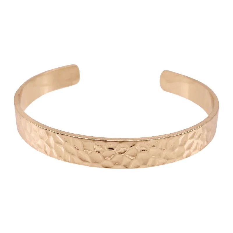 Exclusive Jewelry Sale Event – Shop Now Tarnish Resistant 14k Gold Plated Hammered Cuff