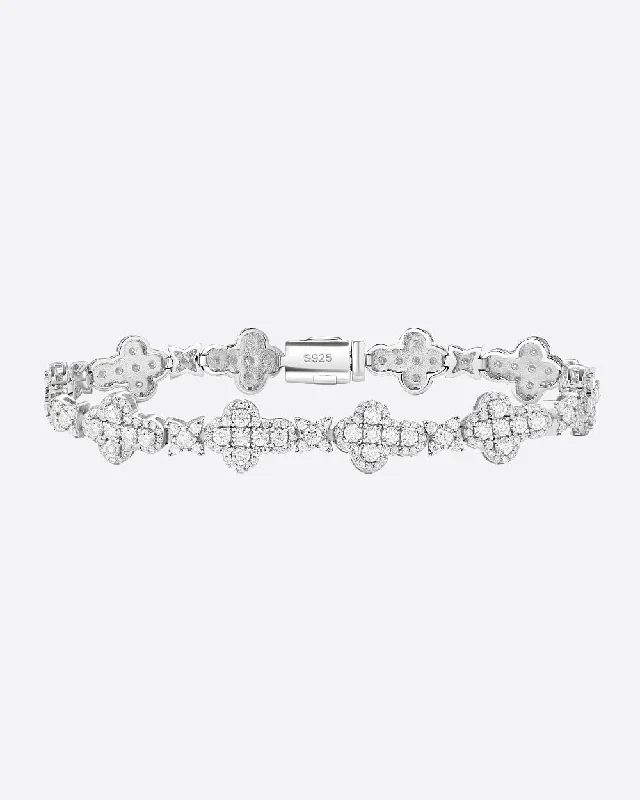 Holiday Jewelry Sale – Perfect Gifts At The Best Prices MOISSANITE CROSS STARS BRACELET. - WHITE GOLD