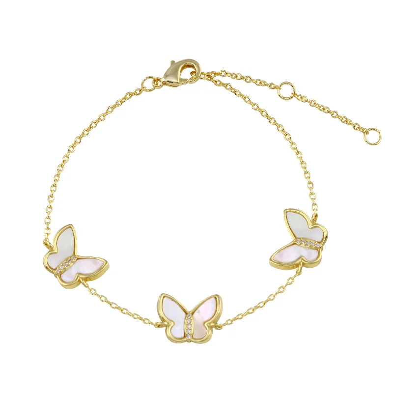 Buy More, Save More – Special Jewelry Discounts MOP Butterflies Bracelet