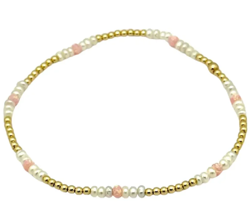 Affordable Glamour – Premium Jewelry For Less "MULTICOLOR" Opal & FWP Beaded Bracelet