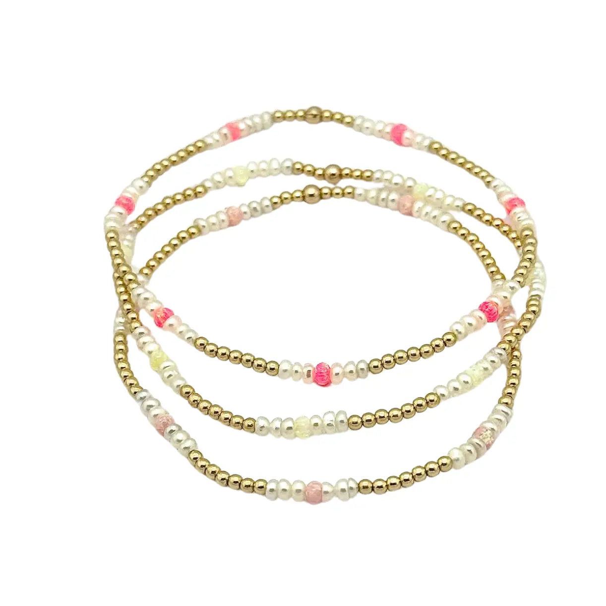 Your Dream Jewelry At Dream Prices – Shop Now "MULTICOLOR" Opal & FWP Beaded Bracelets - Set of 3