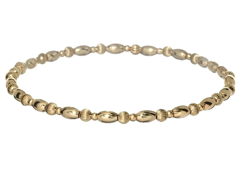 Unique Jewelry Designs Now At Discounted Rates "NOA OVAL" 14k gold-filled beaded bracelet